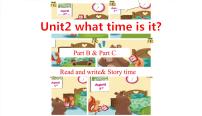 人教版 (PEP)四年级下册Unit 2 What time is it? Part C课堂教学课件ppt