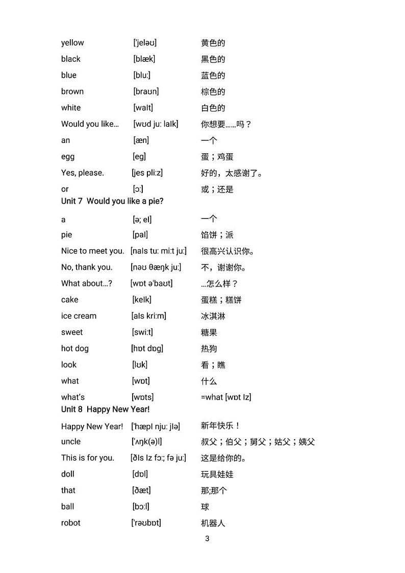 译林单词表合集学案03