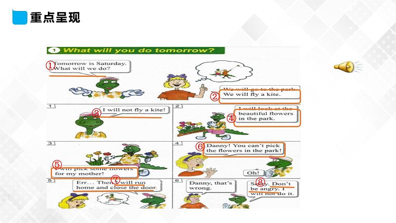 冀教版 六年级下册英语-Lesson 14 Tomorrow We Will Play （课件+教案+练习+素材）04