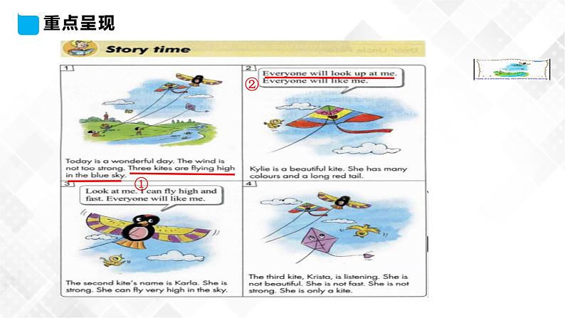 Unit 3 Lesson18 Three Kites in the Sky课件第4页