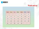 人教精通版四年级下册英语-Unit 4 There are seven days in a week. Lesson 21  课件+素材