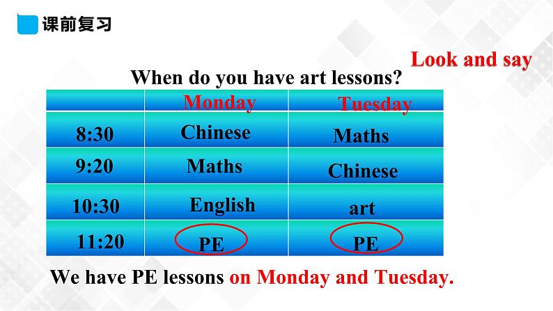 人教精通版四年级下册英语-Unit 4 There are seven days in a week. Lesson 21  课件+素材05