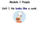 广州版英语四年级下册Module 1 Unit 1《He looks like a cook》PPT课件3