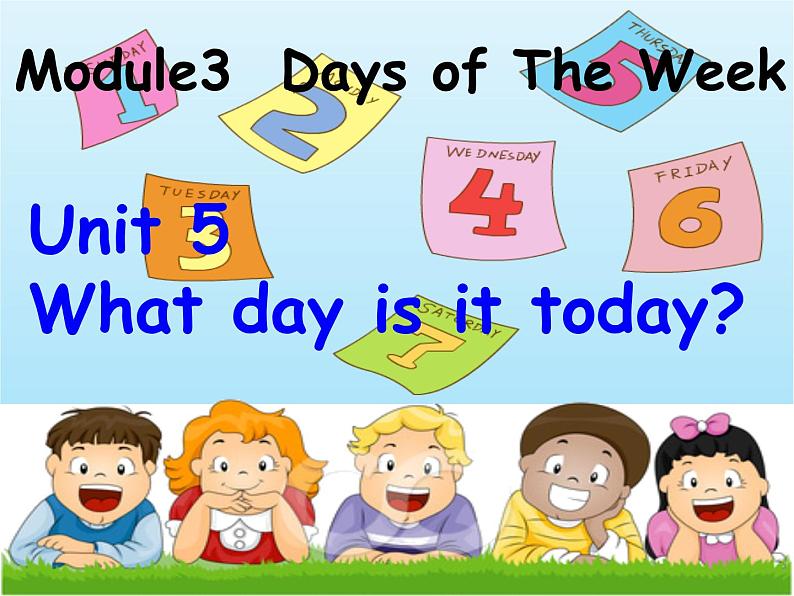 广州版英语四年级下册Module 3 Unit 5《What day is it today》PPT课件201