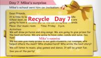 人教版 (PEP)六年级下册Recycle Mike's happy days图片ppt课件