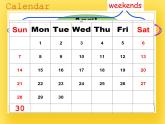 牛津上海版四年級下冊英語Module3 Unit 3 Days of the week Period 1 課件