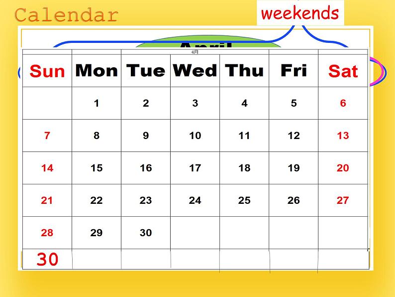 牛津上海版四年级下册英语Module3 Unit 3 Days of the week Period 1 课件02