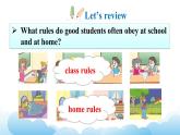 人教精通版英語五下 Unit 3 We should obey the rules Lesson 17 課件