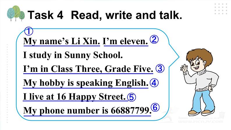 人教精通版英语六下 Unit 4 Task 3&4 课件08