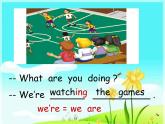 人教精通版（三年級(jí)起點(diǎn)）Unit6We’rewatchingthegamesLesson33-34（課件） 英語五年級(jí)下冊(cè)
