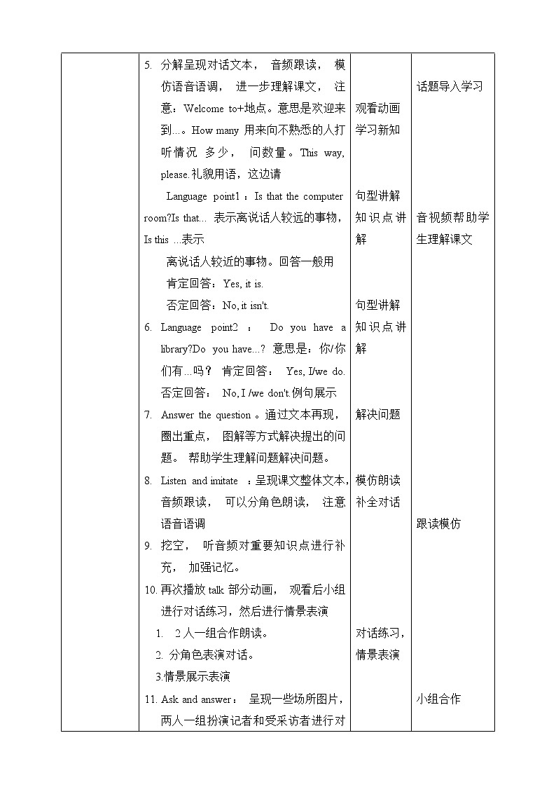 人教版英语4年级下册 unit 1  B1  PPT课件+教案02
