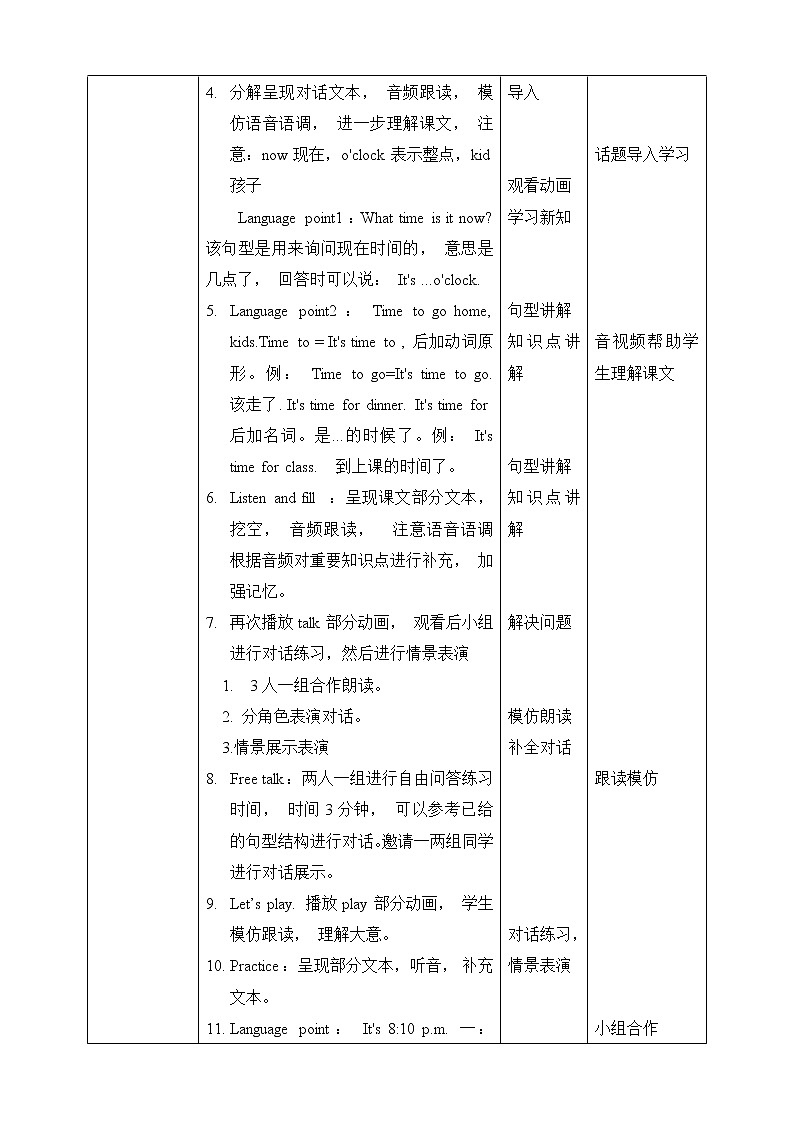 人教版英语4年级下册 unit 2  A1  PPT课件+教案02