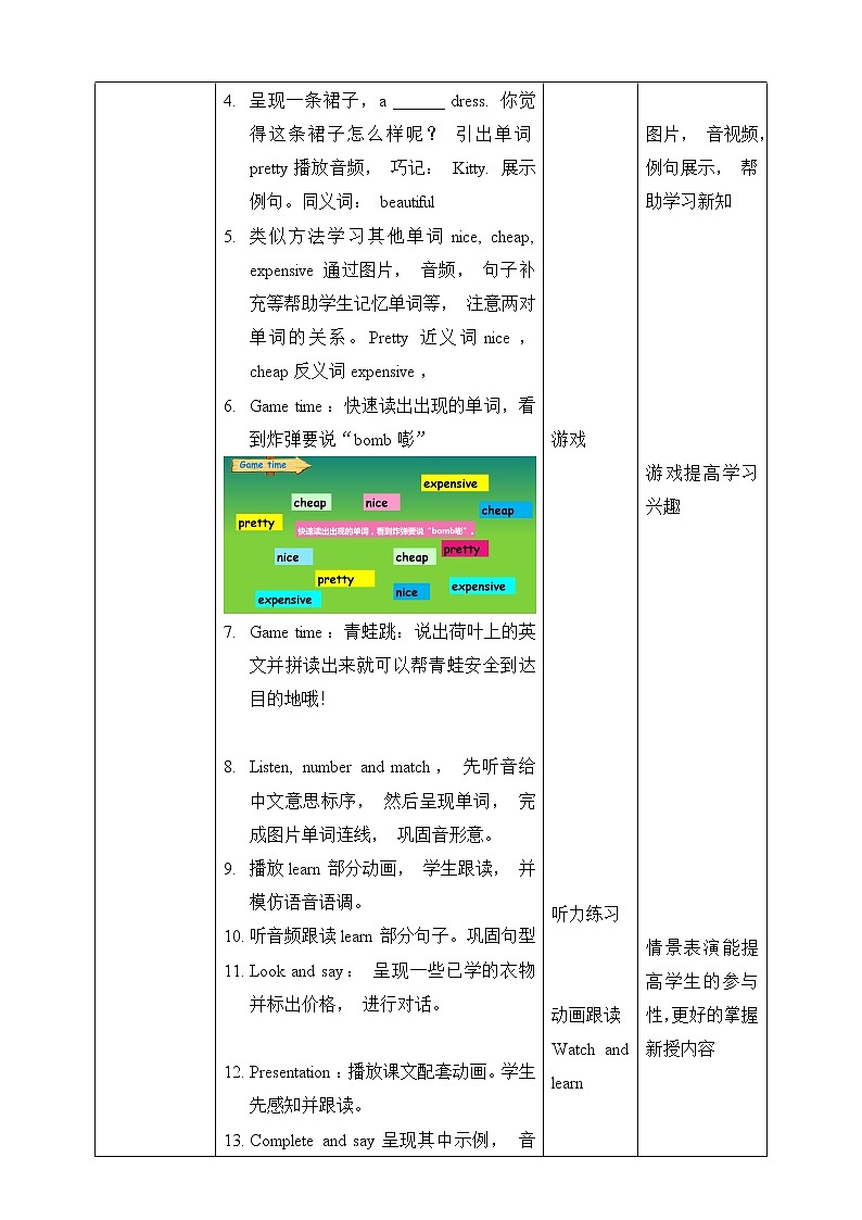 人教版英语4年级下册 unit 6  B2  PPT课件+教案02