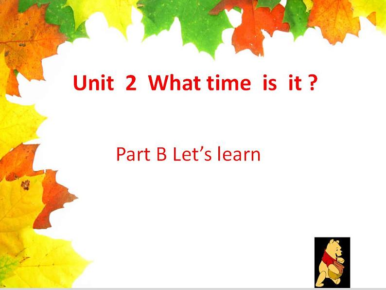 人教版（PEP）Unit2Whattimeisit？PartBLet’slearn（课件） 英语四年级下册01