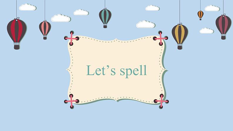 人教版PEP四年级英语下册 unit 1 A3 Let 's spell 课件第5页