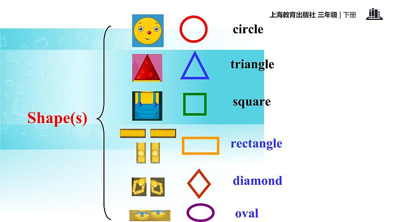 三年级下册英语课件-module 3 unit 1 shapes｜牛津上海版(共26张ppt)第4页