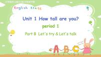 人教版 (PEP)Unit 1 How tall are you? Part A教案配套课件ppt