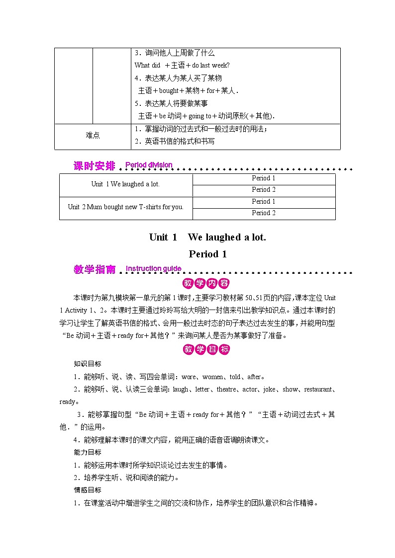 外研英语5年级下册 Module 9 Unit 1 PPT课件+教案03