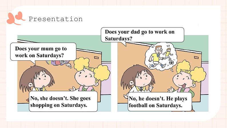 Module 5 Unit 2 Does your mum go to work on Saturdays？ （2课时）课件+教案+同步练习07