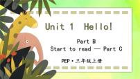 人教版 (PEP)三年级上册Unit 1 Hello! Part B精品教学课件ppt