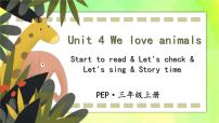 人教版 (PEP)三年级上册Unit 4 We love animals Part B评优课教学课件ppt