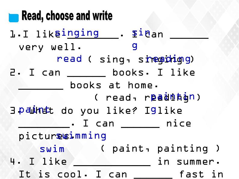 Module 3 My colourful life Unit 7 hobbies _Period 2第5页