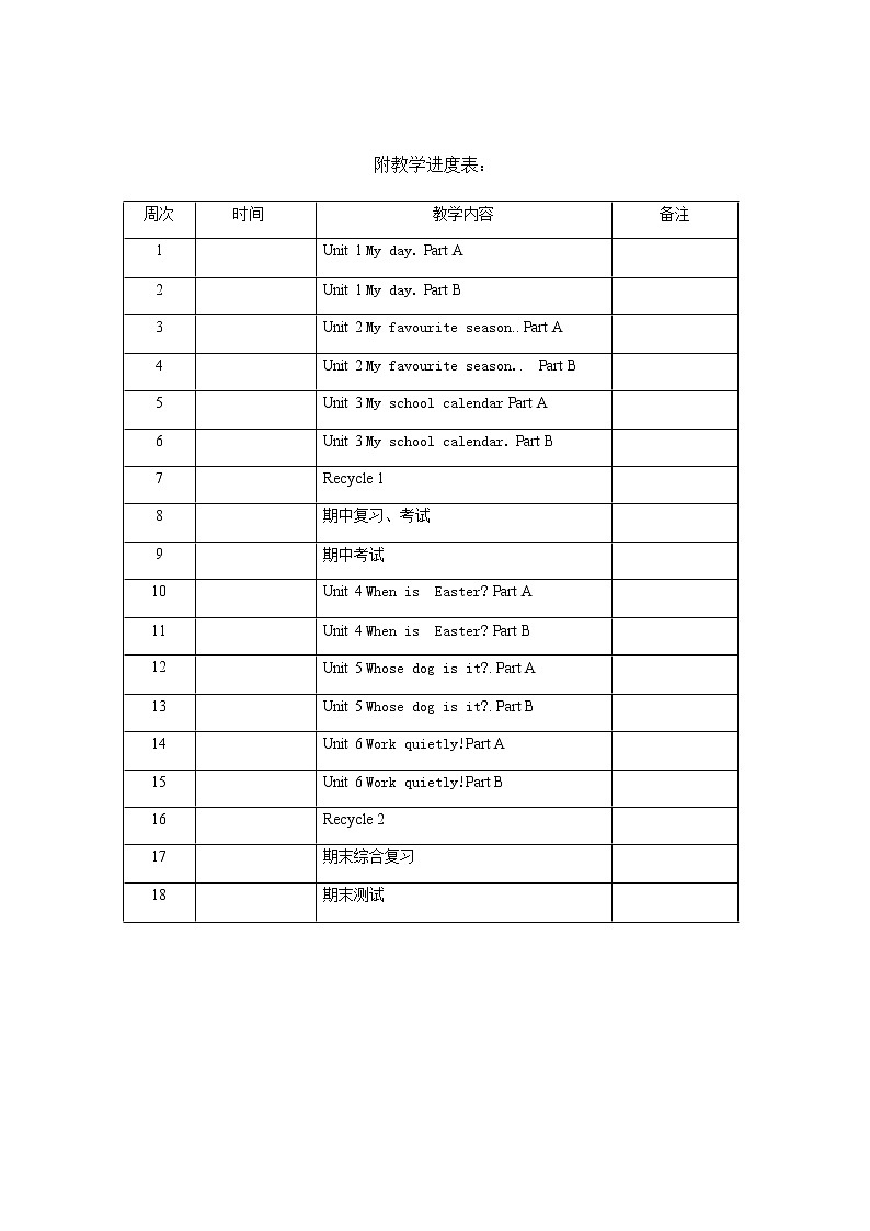 人教版年小学英语五年级下册教學教案01