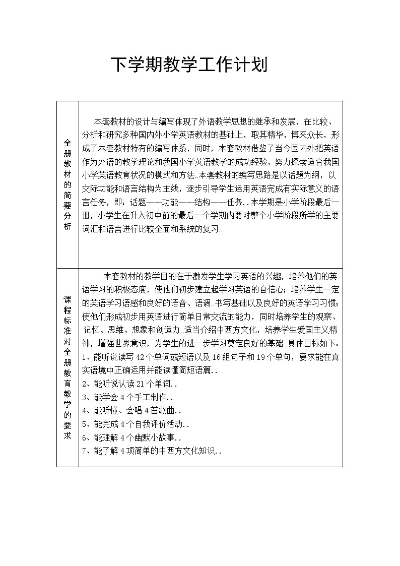 人教版小学六年级下册英语全册教案 (6)01