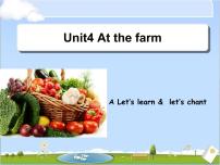 英语四年级下册Unit 4 At the farm Part A教学ppt课件