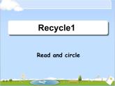 人教版小学英语四年级下册Recycle1__Read__and__circle教学课件