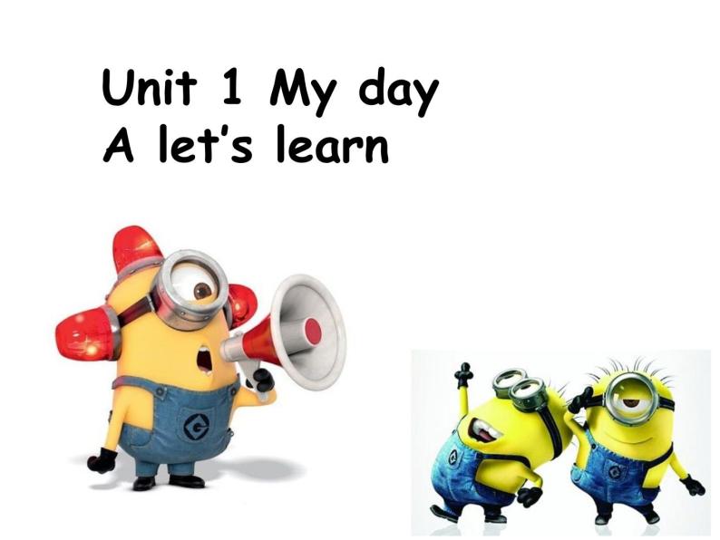 人教版小学英语五年级下册Unit1 My Day A let's learn 1课件PPT01