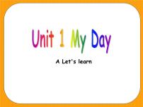 人教版 (PEP)五年级下册Unit 1 My day Part A教课课件ppt