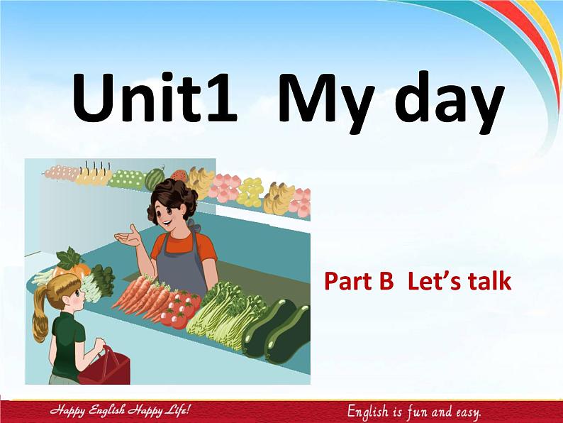 人教版小学英语五年级下册Unit1 My DayB Let 's talk 3课件PPT第1页