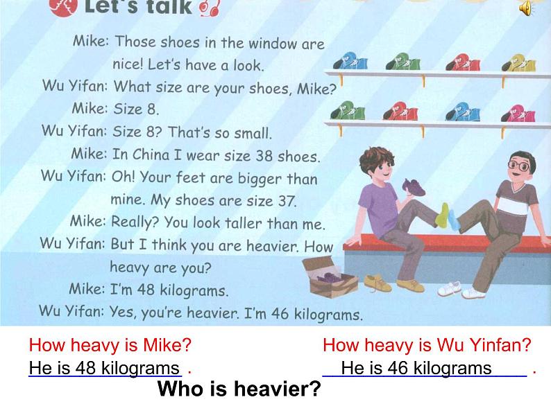 人教版小学英语六年级下册Unit1 How tall are youB Let’s talk课件PPT第6页