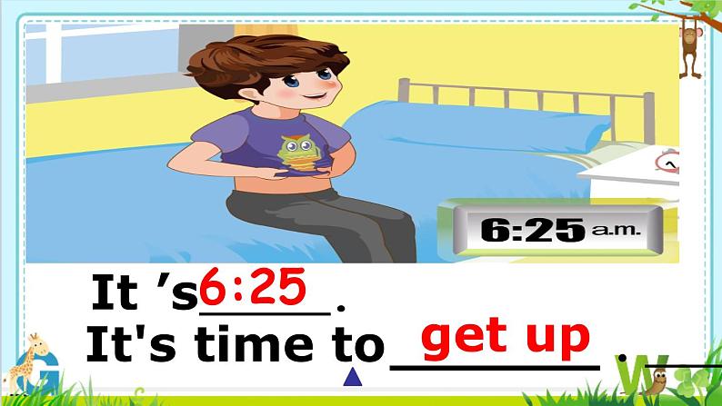 Unit 2 What time is it Part B let’s learn 课件（共19张PPT）第5页