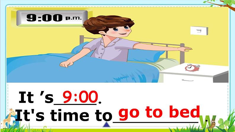 Unit 2 What time is it Part B let’s learn 课件（共19张PPT）第8页