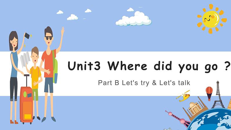 Unit 3 Where did you go Part B Let's try & Let's talk 课件（共21张PPT）01