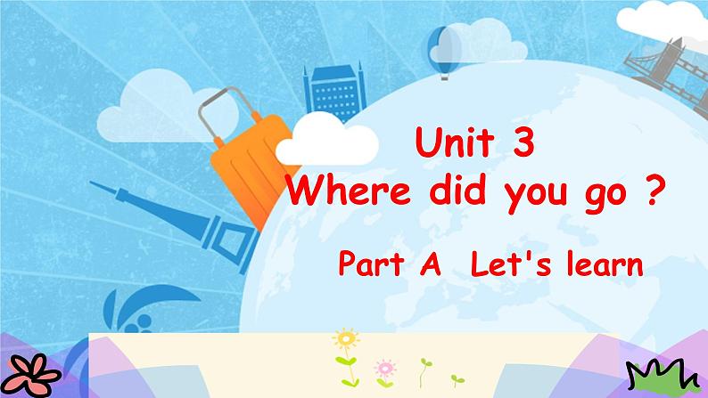 Unit 3 Where did you go  Part A  Let 's learn  课件（共27张PPT）-2021-2022学年人教版六年级英语下册第1页