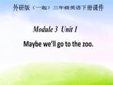 外研版一起小学英语三下《Module 3Unit 1 We'll go to the zoo.》PPT课件 (3)