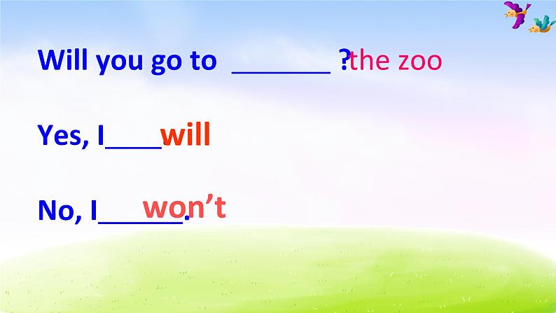 外研版一起小学英语三下《Module 3Unit 1 We'll go to the zoo.》PPT课件 (4)05