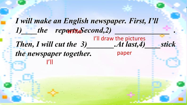 外研版一起小学英语四下《Module 6Unit 1 I’ll draw the pictures.》PPT课件 (1)03