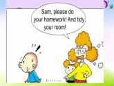 外研版（一起）二下Module 3《Unit 1 Sam isn’t tidying his room》ppt課件5