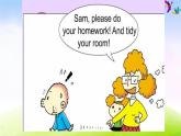 外研版（一起）二下Module 3《Unit 1 Sam isn’t tidying his room》ppt課件4