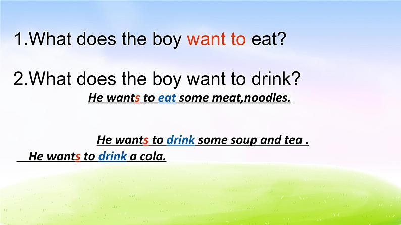 外研版一起小学英语六下《Module 1Unit 2 What do you want to eat》PPT课件 (2)08