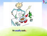 外研版（一起）二下Module 6《Unit 2 My grandma usually cooks》ppt课件1