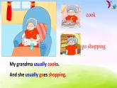 外研版（一起）二下Module 6《Unit 2 My grandma usually cooks》ppt课件1