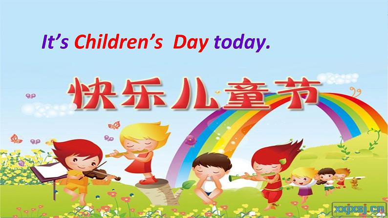 外研版（一起）二下Module 7《Unit 1 It’s Children’s Day today》ppt课件1第5页