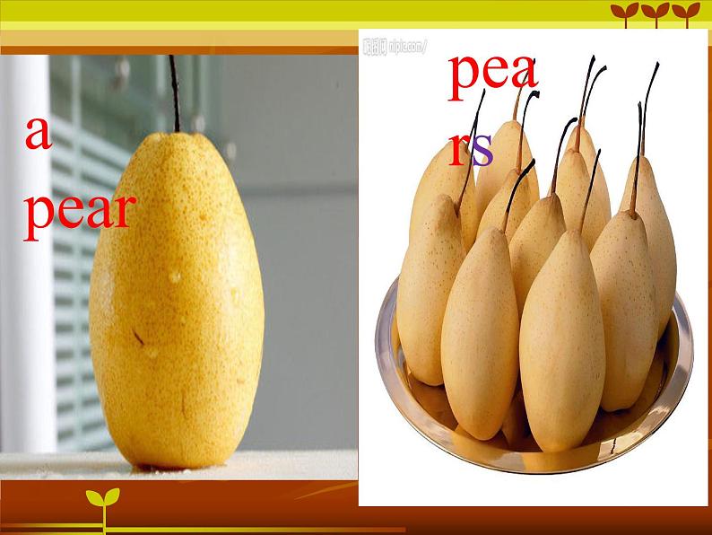 人教PEP版英语三年级下册课件 Unit 5 DO you like pears？第6页