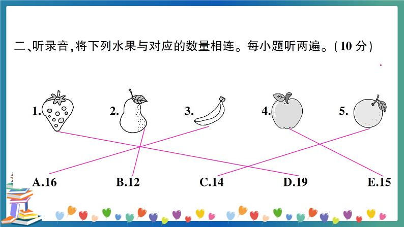 人教PEP三年级下册英语Unit 5 & Unit 6 复习卷+答案+听力+试题讲解PPT05