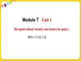2022年英語外研版六年級下冊——Module 7 Unit 1【課件+音頻】